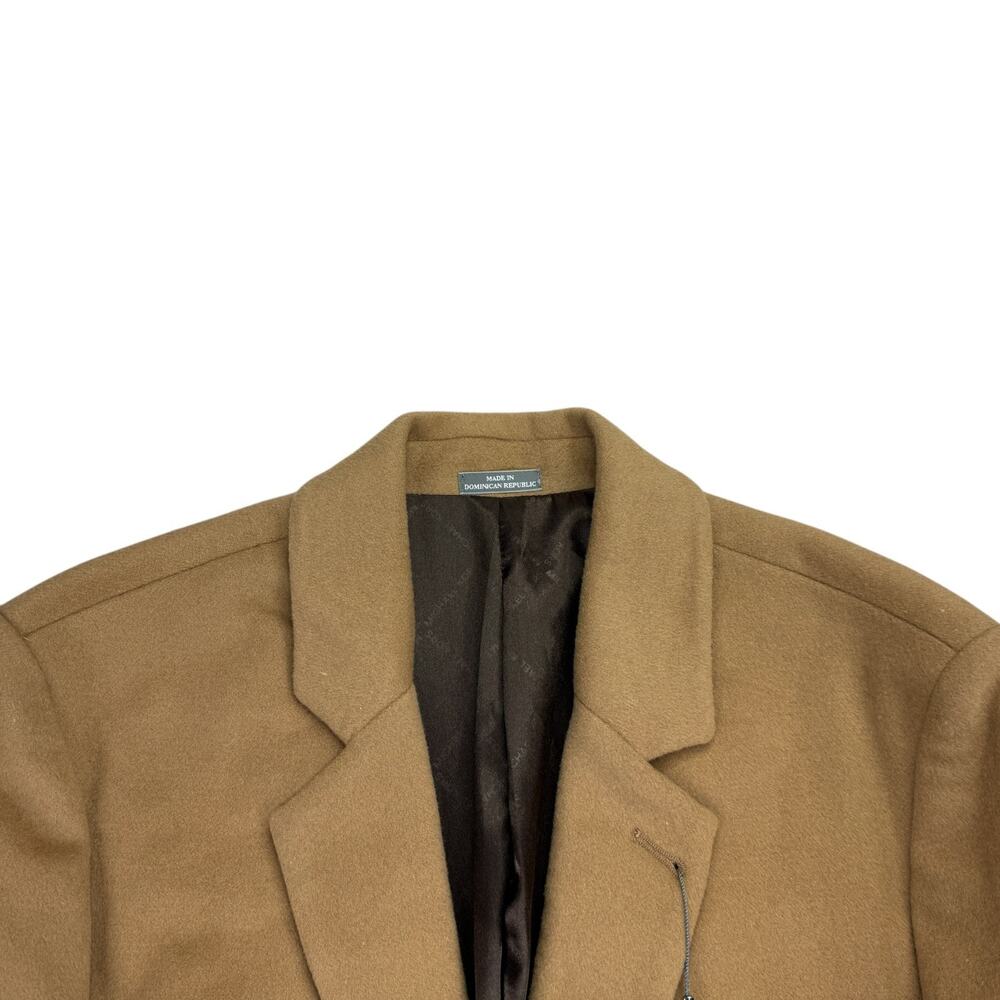 Michael Kors Mens Madison Wool Cashmere Modern Fit Overcoat Camel Brown 40S - Picture 2 of 6